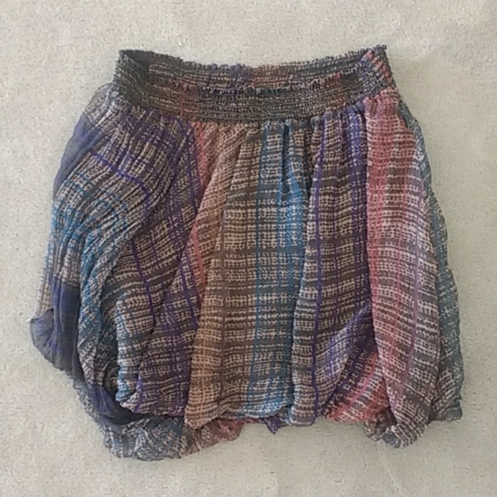 EUC Max Studio 100% Silk Asymmetrical Bubble Skirt